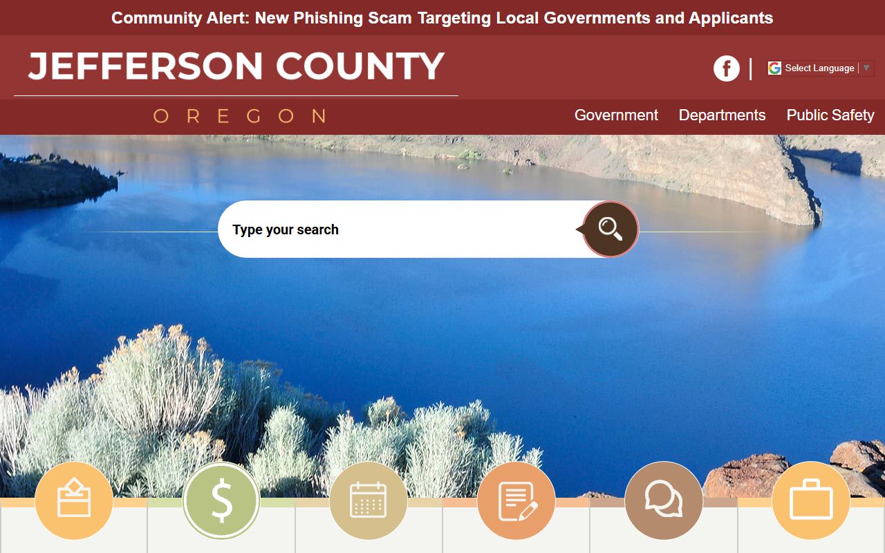 Jefferson County government website for accessing public records and arrest data