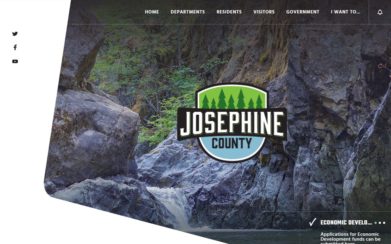 Josephine County government website for public records and arrest data access